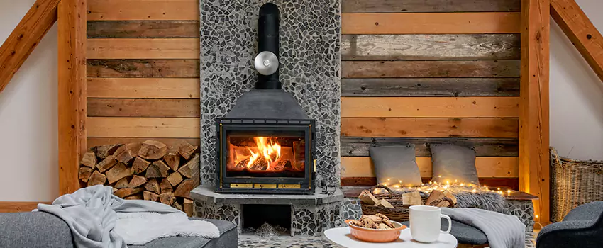 Thelin Hearth Products Direct Vent Gas Stove Fireplace Inspection in Lynnwood, Washington